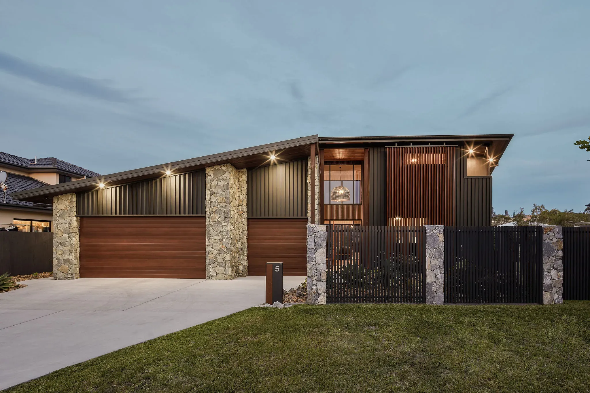 Architectural home built by ALYK Building on the Tweed Coast