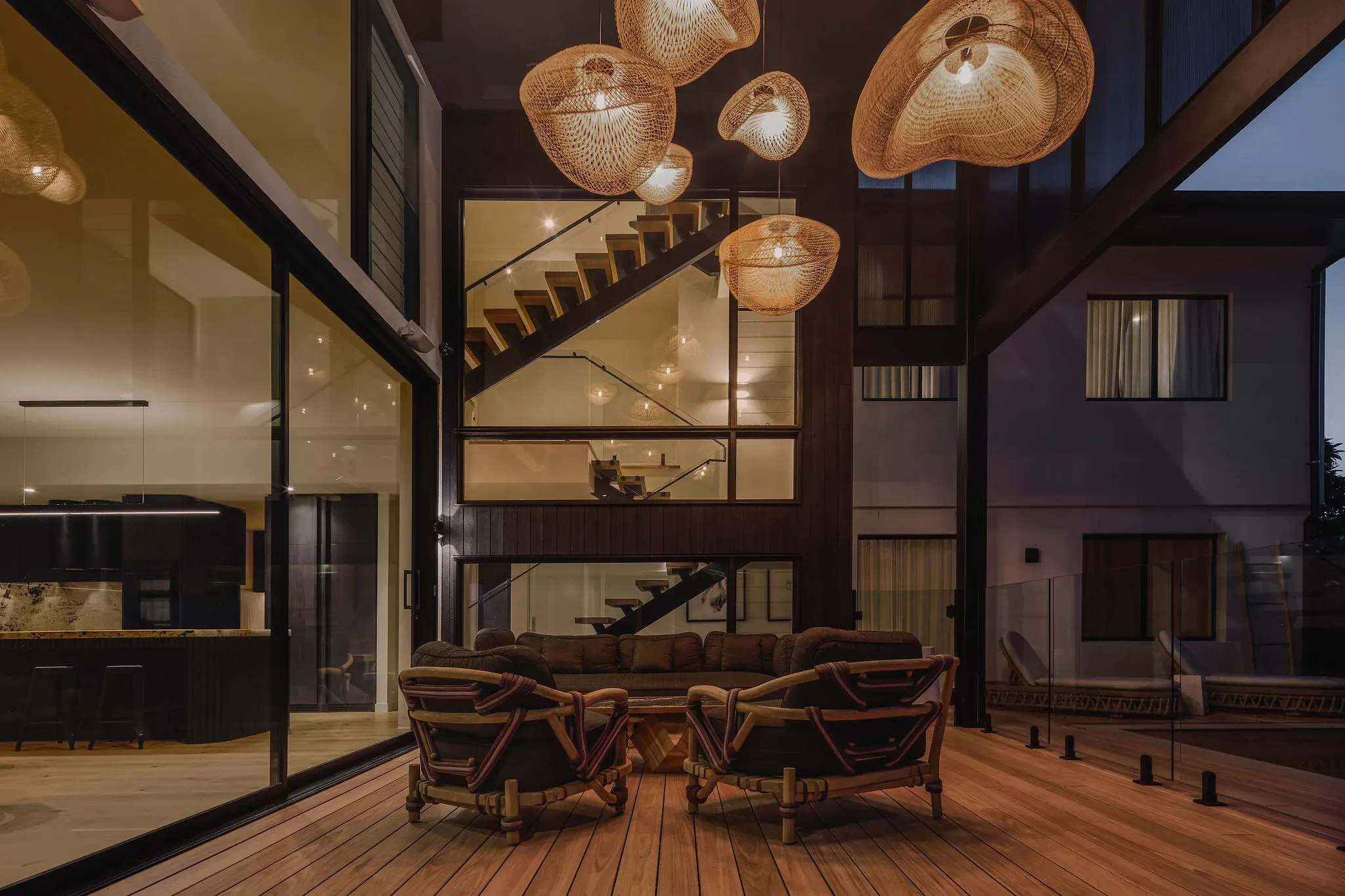 Casuarina renovation dining at night