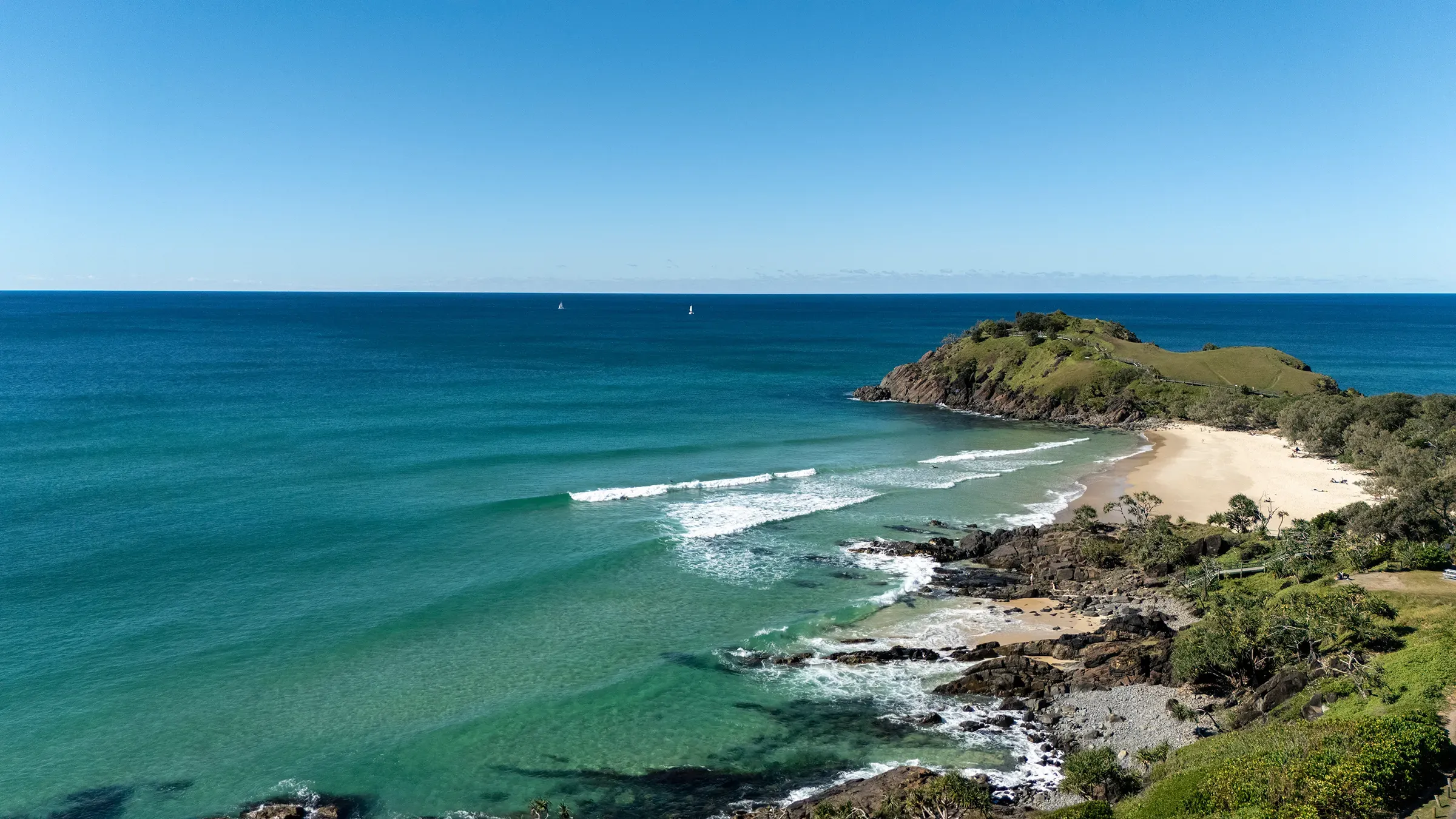 Coastal landscape at Cabarita Beach on the Tweed Coast